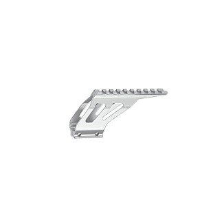 Picatinny rail adapter for pistols, silver (17297)