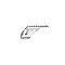 Picatinny rail adapter for pistols, silver (17297)
