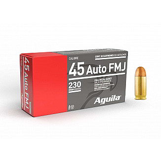 Cartridges .45 Aguila FMJ 230gr