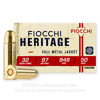 Cartridges .32 Fiocchi Long FML 97gr