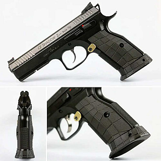 Magwell CZ Shadow 2 BRASS GridLOK Lok Grips