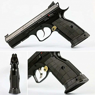 Lok BRASS Short Grips CZ S2/ TS SHORT GridLok Black (w/magwell)