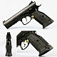 Lok BRASS Short Grips CZ S2/ TS SHORT GridLok Black (w/magwell)
