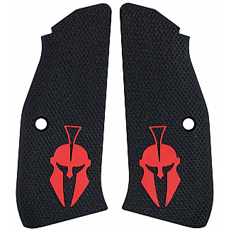 Lok Grips CZ S2 Spartan Inlay Black/Red