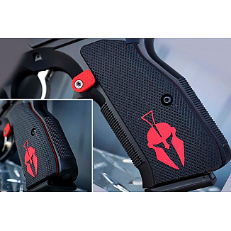 Lok Grips CZ S2 Spartan Inlay Black/Red