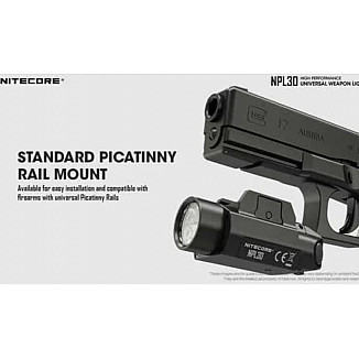 Φακός όπλου Nitecore NPL30 (1.200 Lumen)