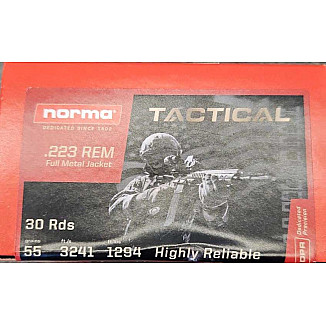 Φυσίγγια .223 Norma FMJ 55gr (30τεμ)