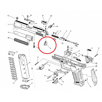 Slide end cap Walther P99 (#20)