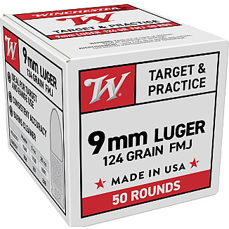 Cartridges 9x19 Winchester FMJ 124gr