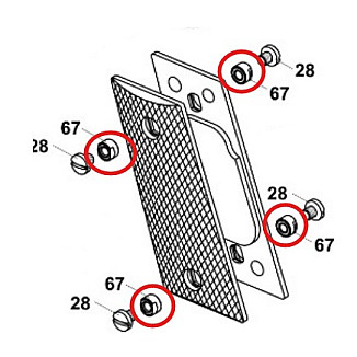 Grip panel screw sleeve CZ 2075 RAMI (#67)