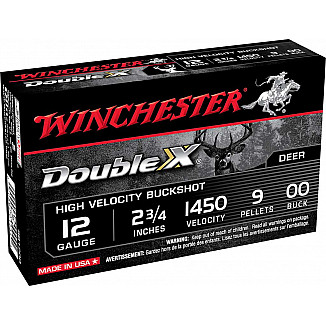9 pellet12/70 TURBO Winchester Double-X Hi Velocity Buckshot (SB1200)