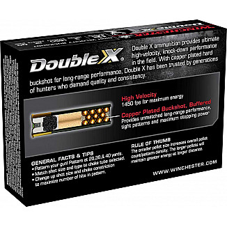 12 Pellet 12/76 TURBO Winchester Double-X Hi Velocity Buckshot (SB12300)
