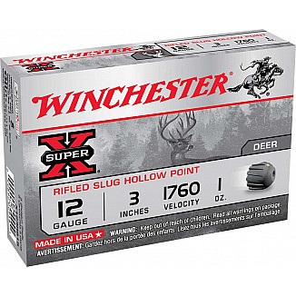 Slug 12/76 Winchester Super-X Rifled Slug HP (X123RS15)