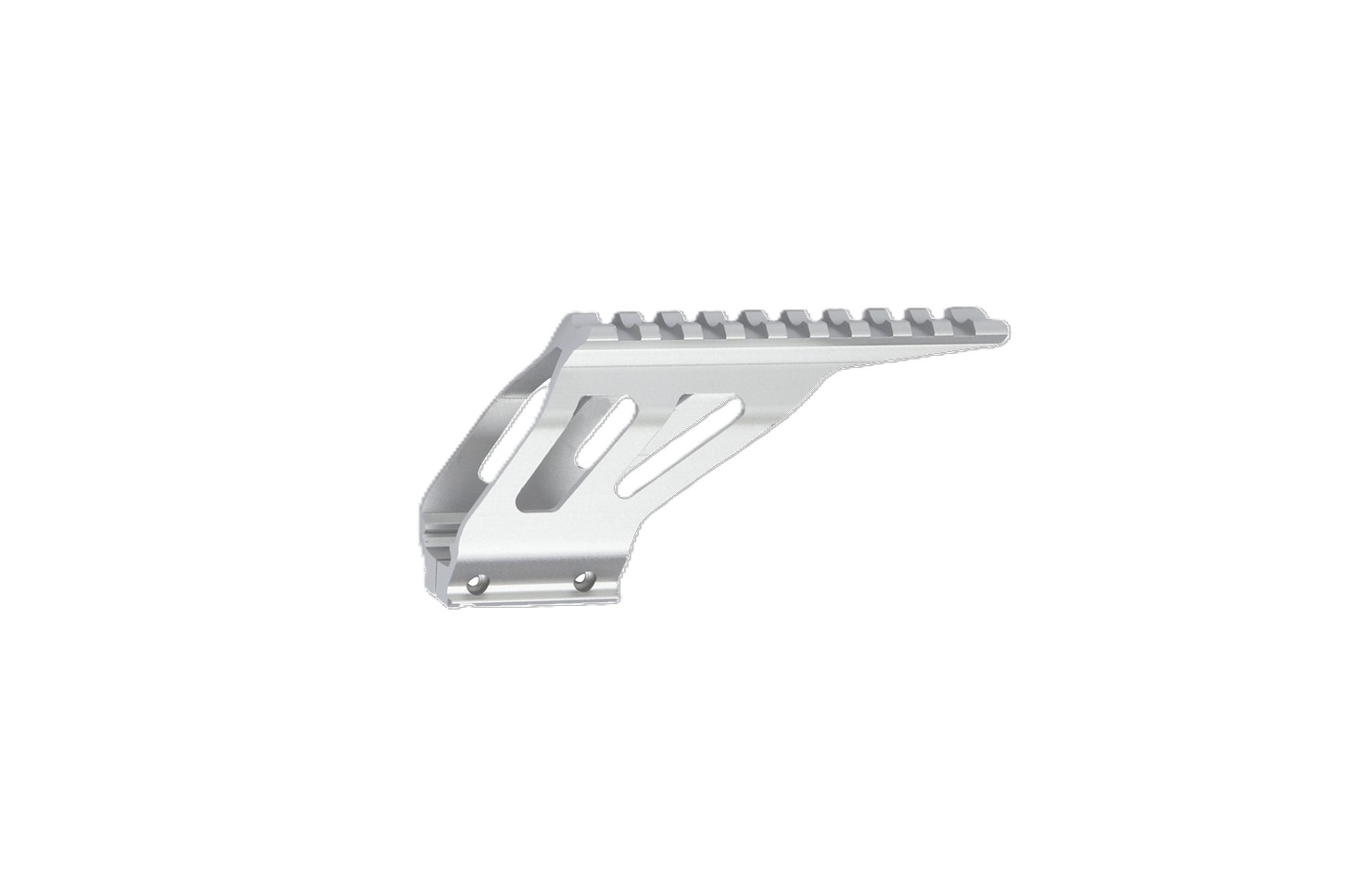 Picatinny rail adapter for pistols, silver (17297)