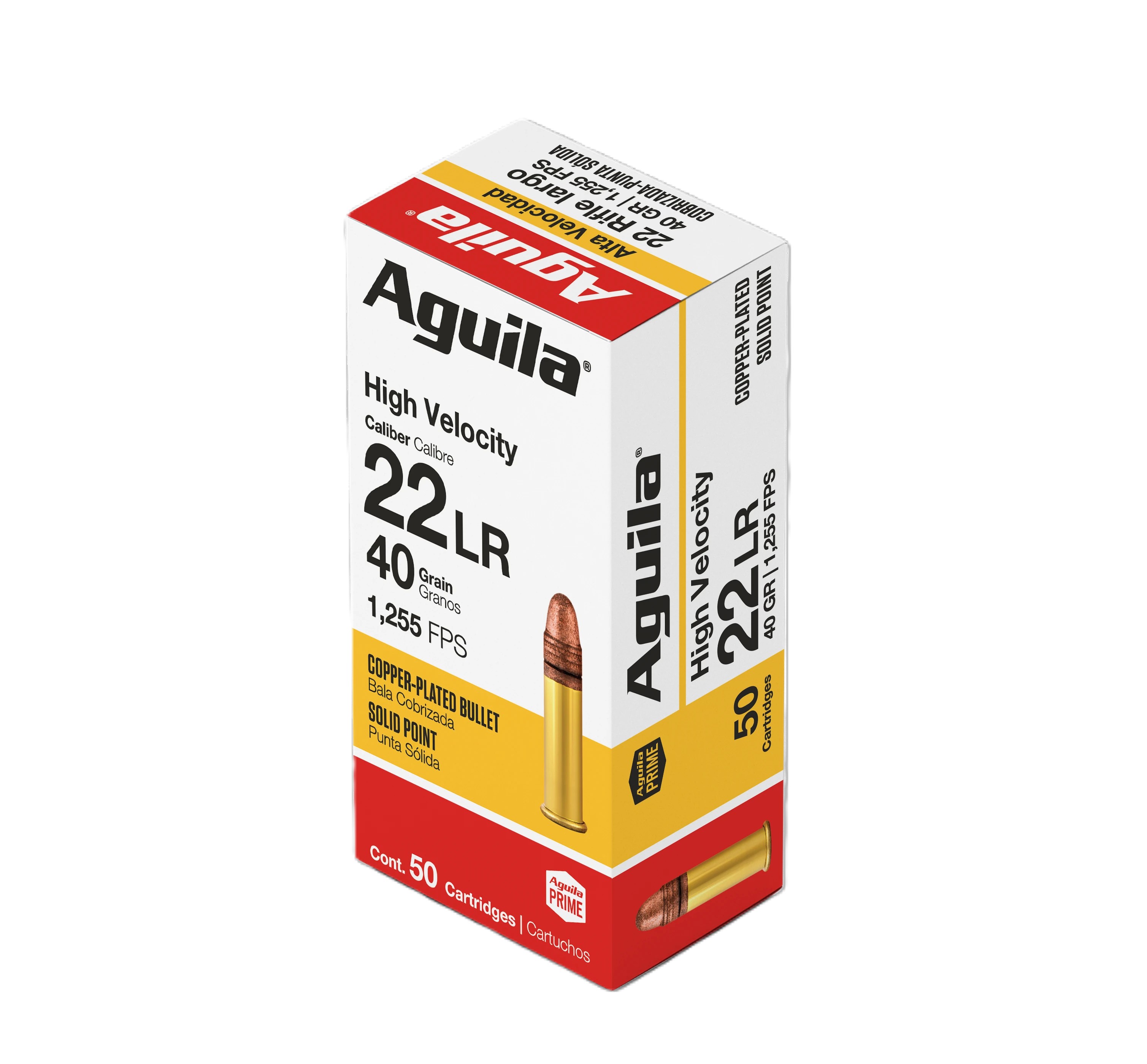Cartridges .22 Aguila Copper Plated 40gr