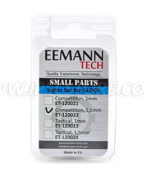 Σετ σκοπευτικών Glock οπτικών ινών 1.5mm Eemann ET-120022