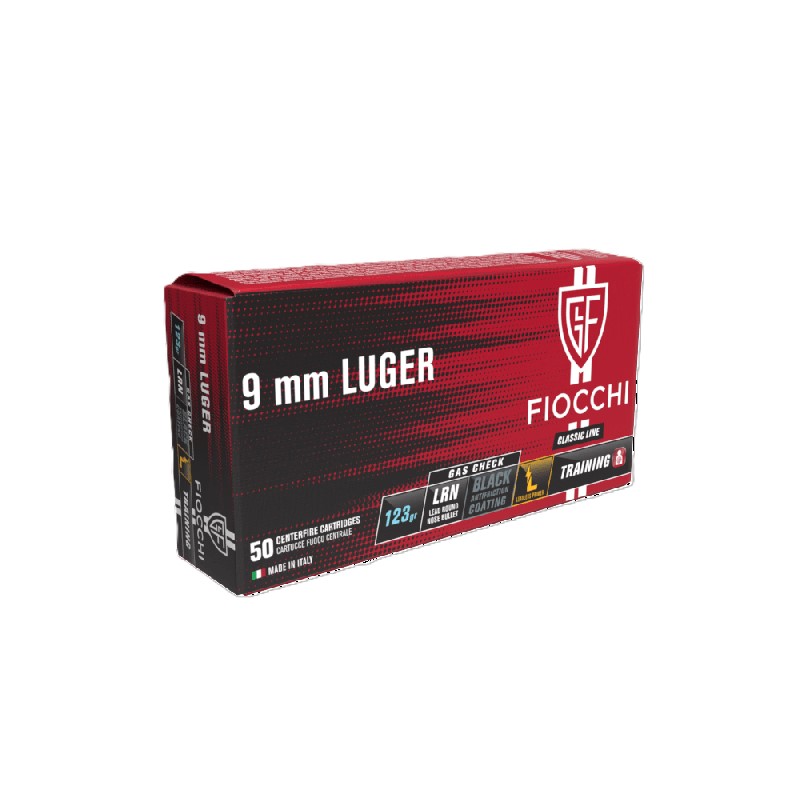 Cartridges 9x19 Fiocchi LRN 123gr (Gas Check)
