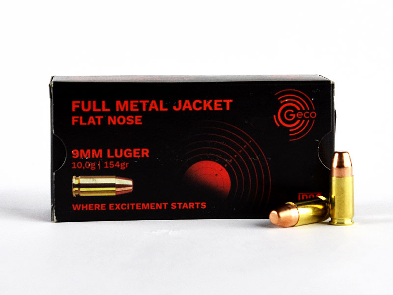 Φυσίγγια 9x19 Geco FMJ 154gr