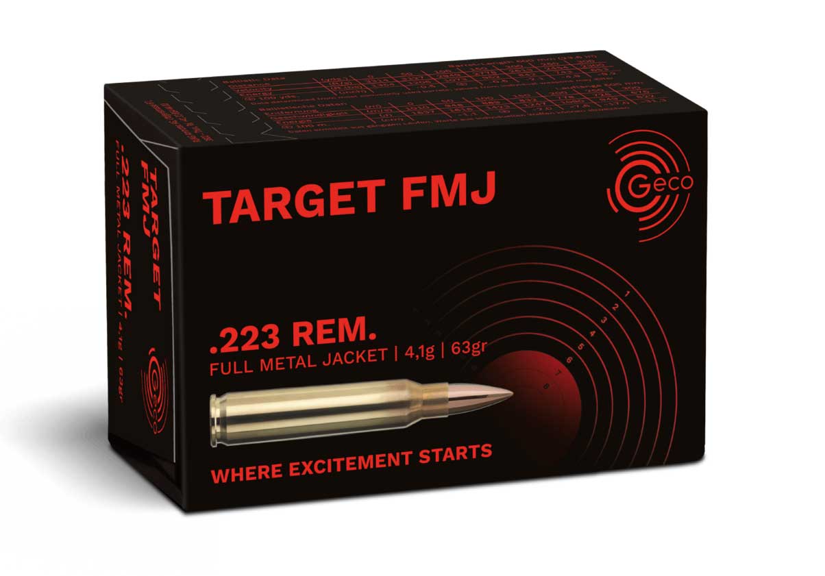 Φυσίγγια .223 Geco FMJ 63gr (50τεμ)