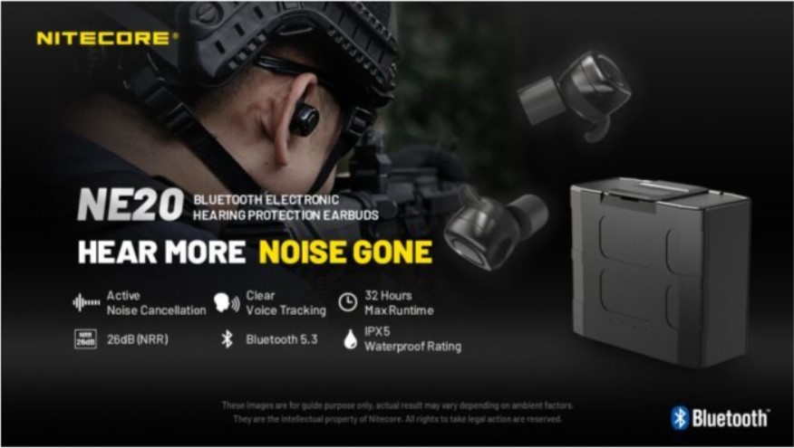 Electronic earplugs Nitecore NE20 Bluetooth