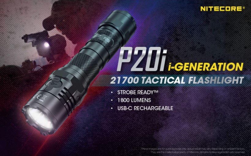 Flashlight Nitecore P20i (1.800 Lumen)