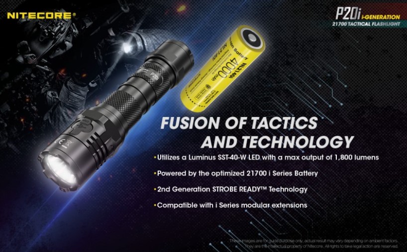 Flashlight Nitecore P20i (1.800 Lumen)