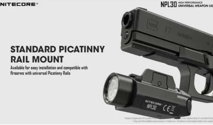 Φακός όπλου Nitecore NPL30 (1.200 Lumen)