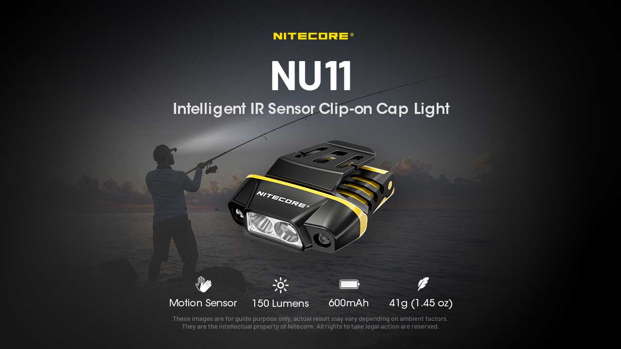 Clip-on cap light Nitecore NU11 (150 Lumen)