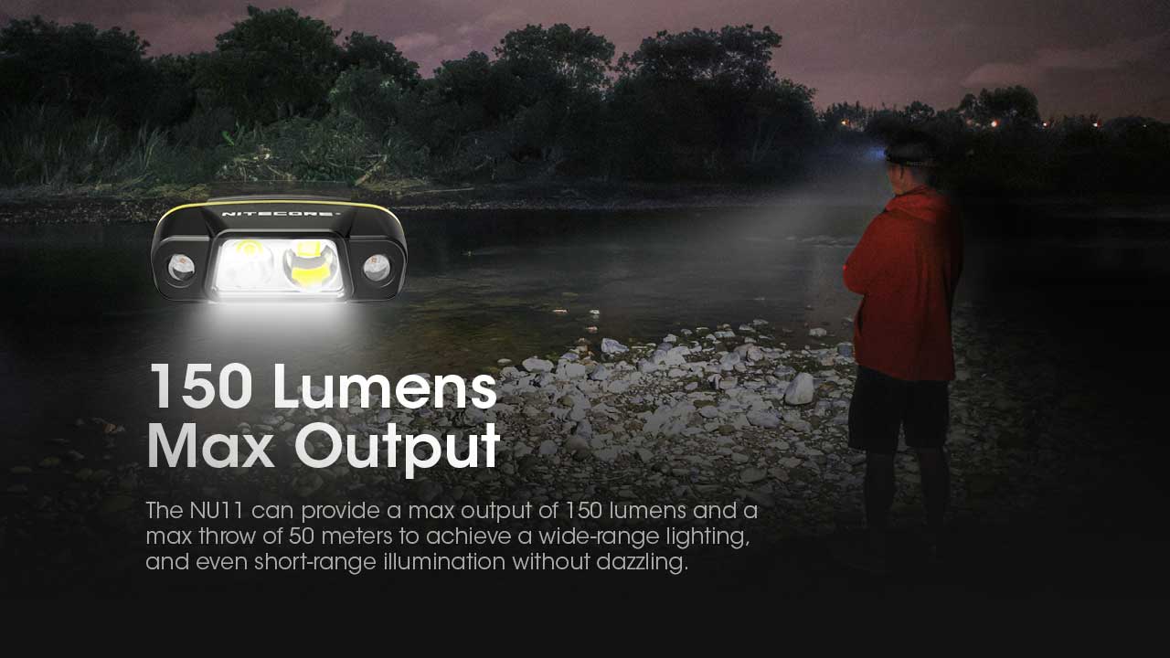 Clip-on cap light Nitecore NU11 (150 Lumen)