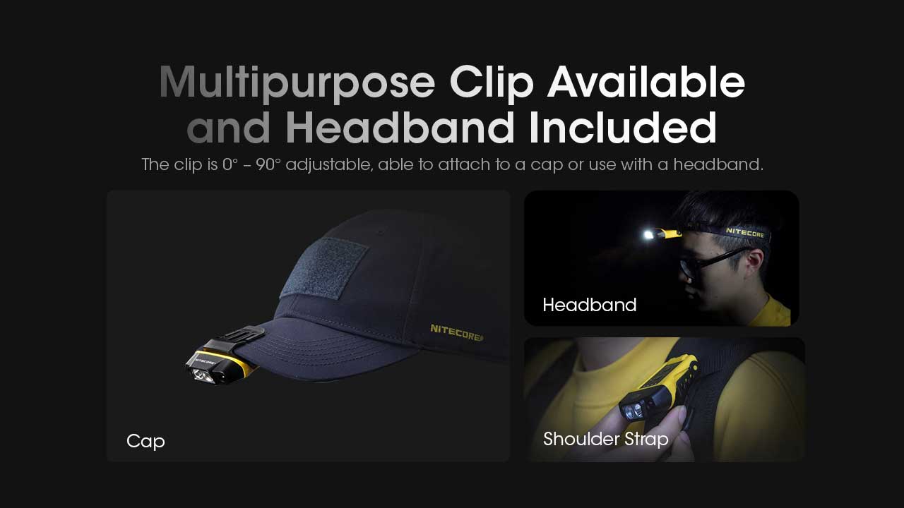 Clip-on cap light Nitecore NU11 (150 Lumen)