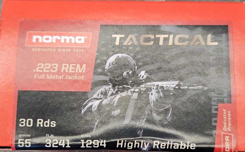 Φυσίγγια .223 Norma FMJ 55gr (30τεμ)