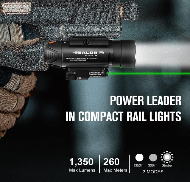 Φακός όπλου Olight BALDR PRO (1.350 Lumen)