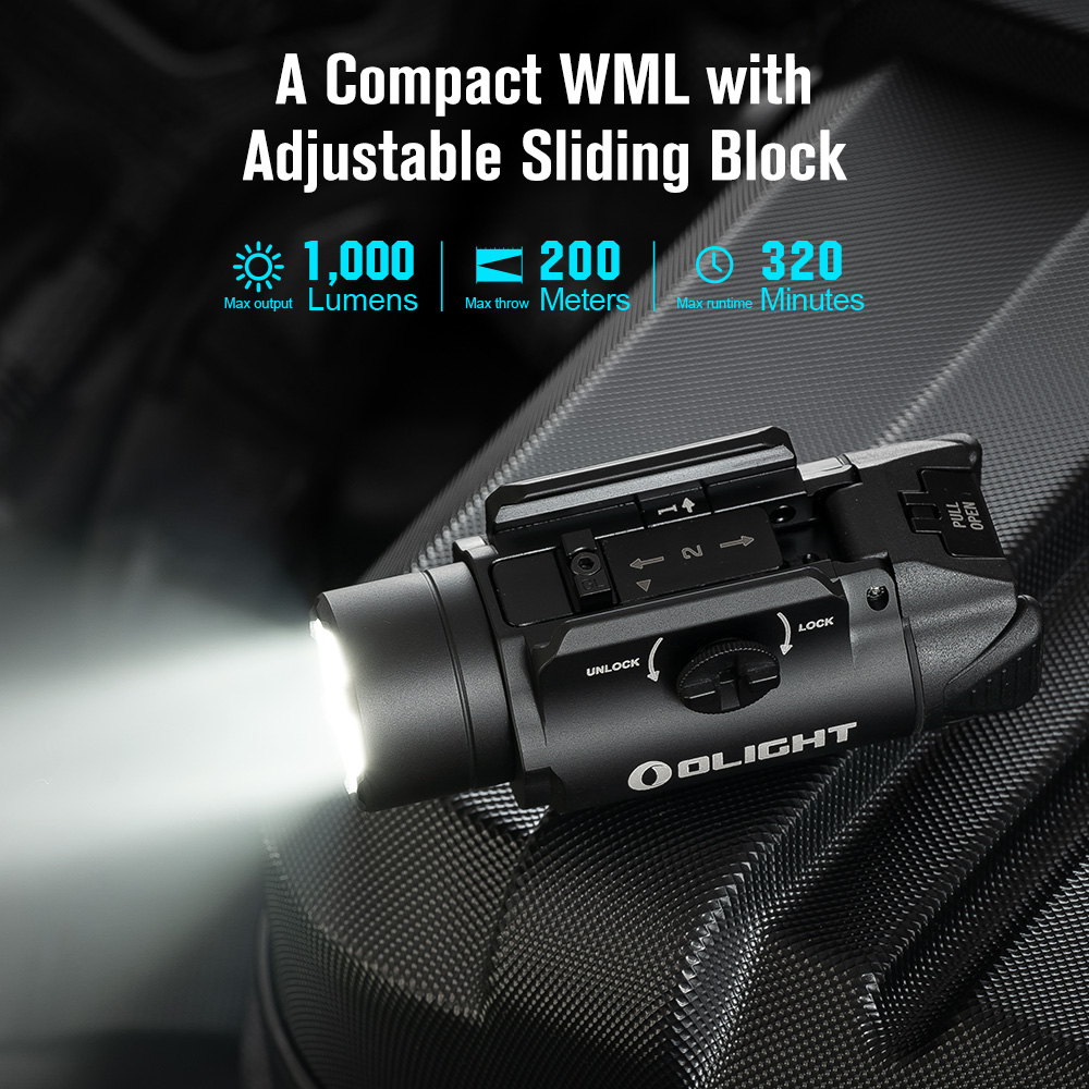 Φακός όπλου Olight PL-3S VALKYRIE (1.000 Lumen)