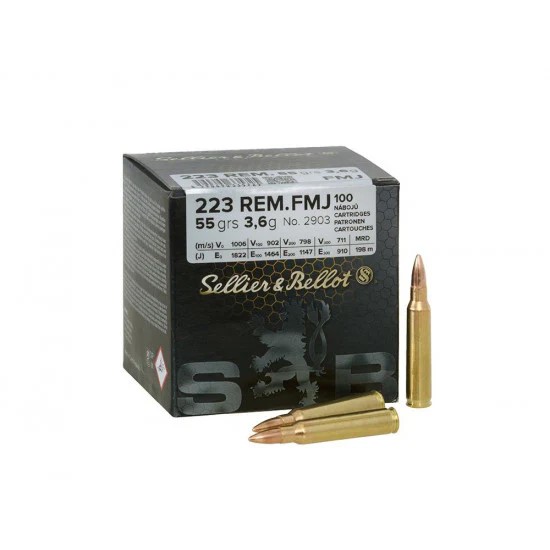Cartridges .223 S&B FMJ 55gr