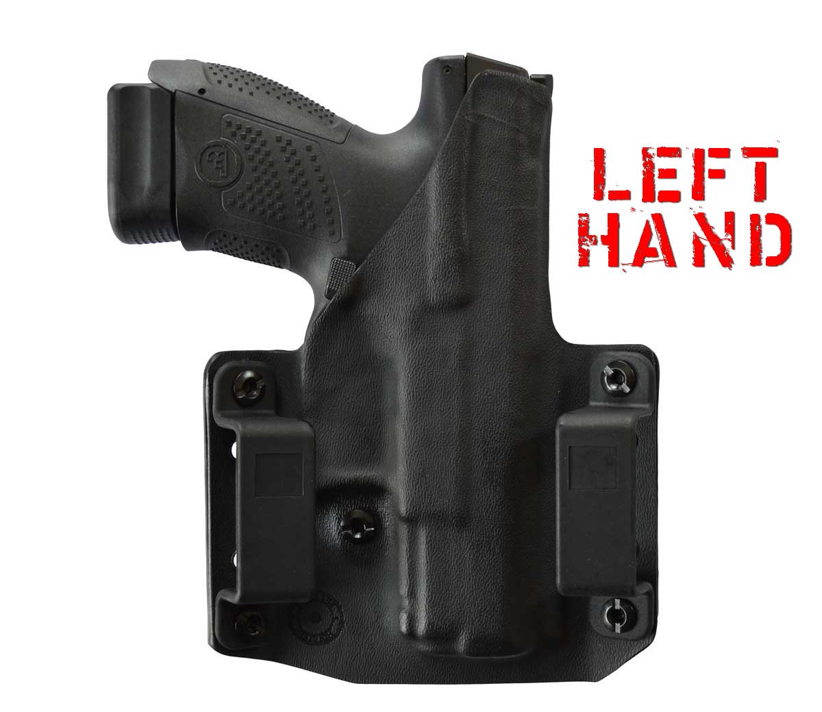OWB kydex pistol holster (left-hand)
