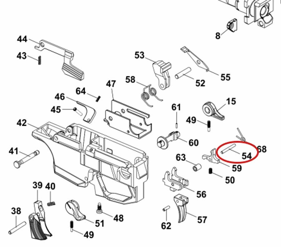 Trigger pin CZ Scorpion Evo3 (#54)