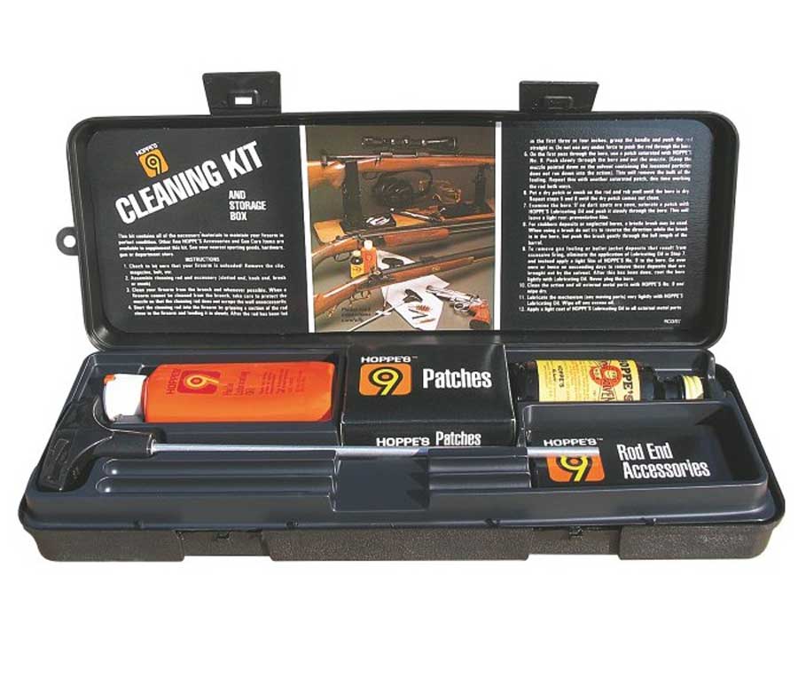 Cleaning set for pistols in plastic case 9mm Hoppe's PCO38