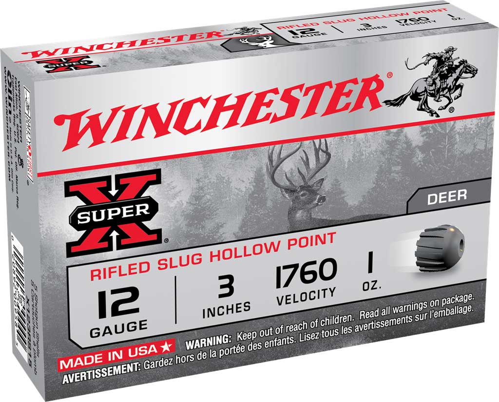 Slug 12/76 Winchester Super-X Rifled Slug HP (X123RS15)